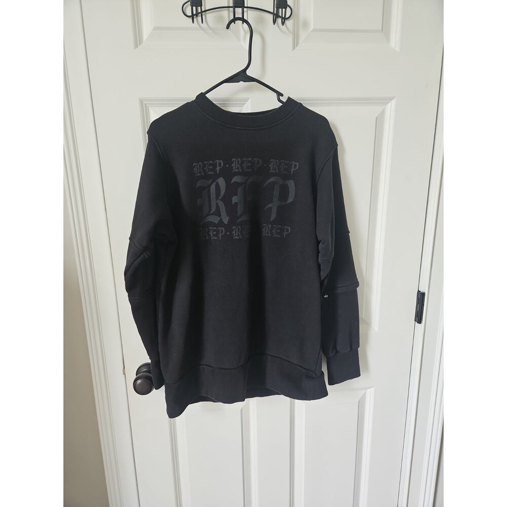Taylor Swift Reputation Black REP Gothic Graphic Crewneck Sweatshirt Womens‎